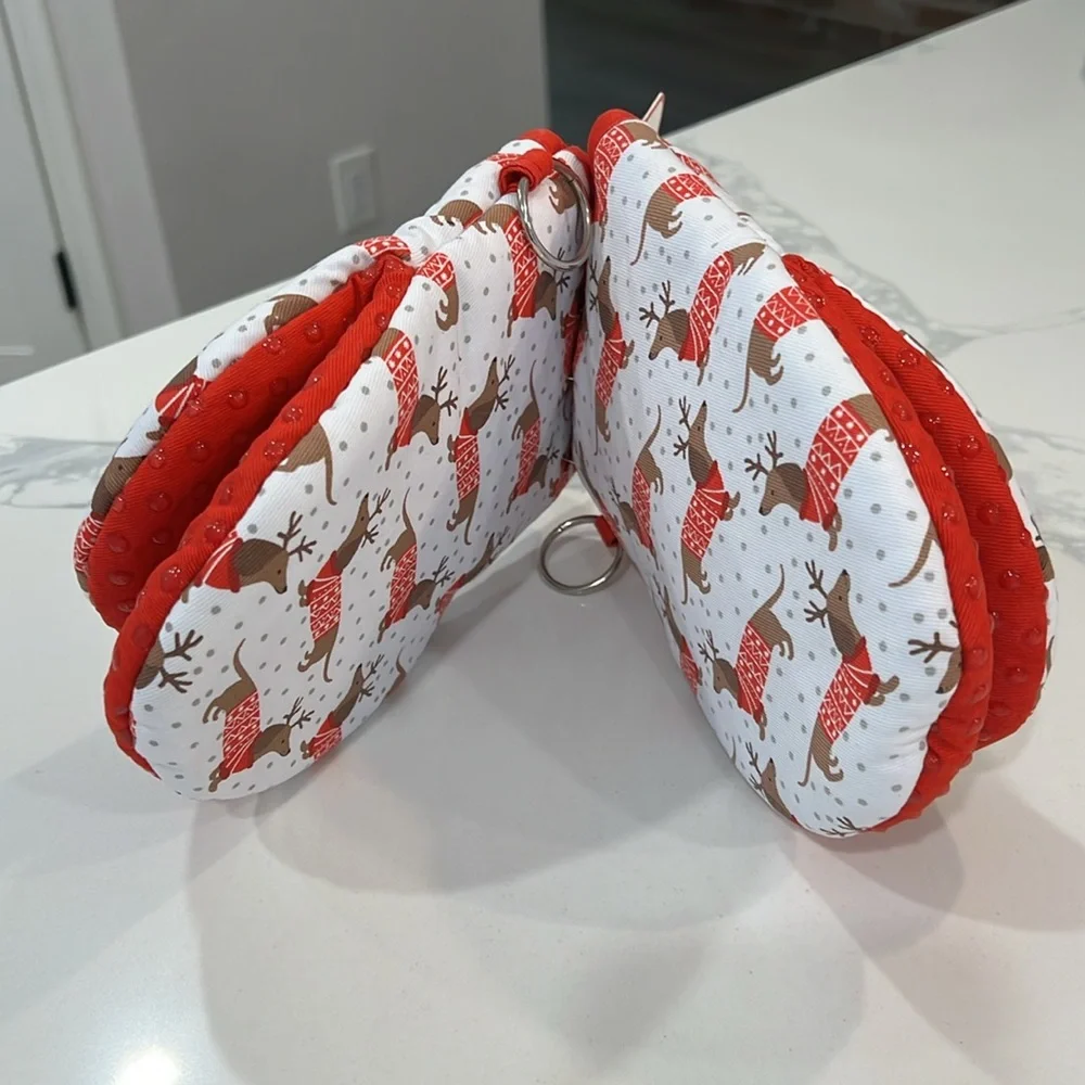 🐾🎅🏻Dachshund Mini OVEN MITTS